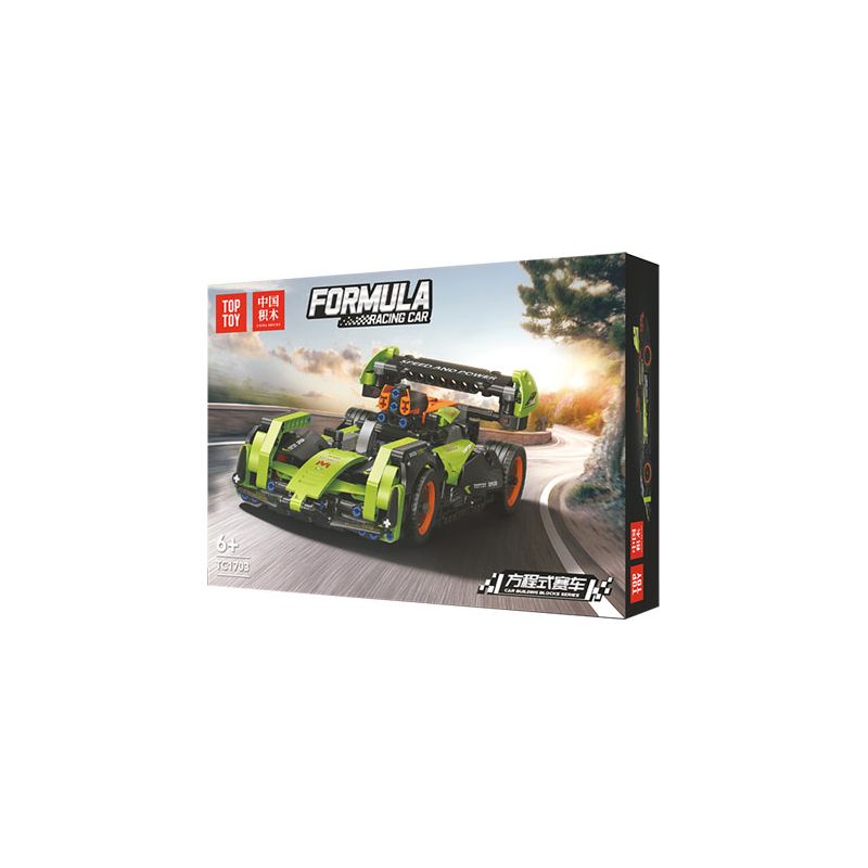 TOP TOY TC1703 1703 non  CÔNG THỨC XE LÙI bộ đồ chơi xếp lắp ráp ghép mô hình Speed Champions Racing Cars Đua Xe Công Thức 443 khối