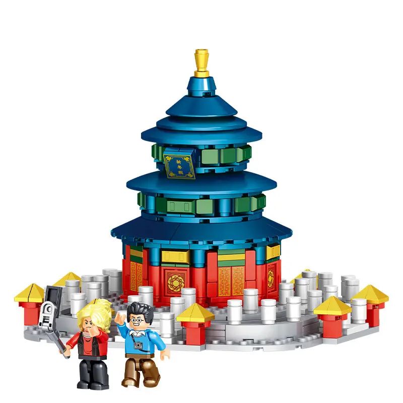 ZHEGAO QL1027 1027 non Lego HỘI TRƯỜNG CẦU NGUYỆN CHO THU HOẠCH bộ đồ chơi xếp lắp ráp ghép mô hình 426 khối