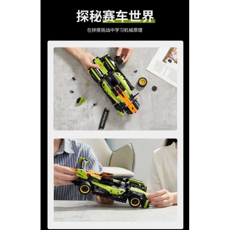 TOP TOY TC1703 1703 non  CÔNG THỨC XE LÙI bộ đồ chơi xếp lắp ráp ghép mô hình Speed Champions Racing Cars Đua Xe Công Thức 443 khối