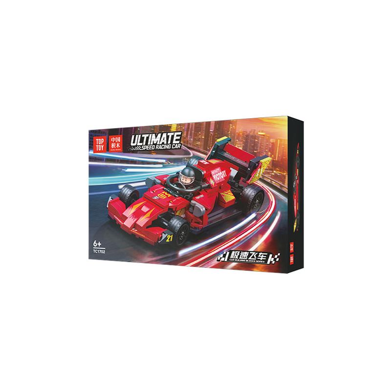 TOP TOY TC1702 1702 non  TỐC ĐỘ T2 bộ đồ chơi xếp lắp ráp ghép mô hình ULTIMATE SPEED RACING CAR 249 khối