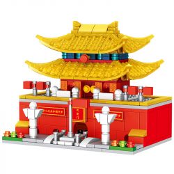 ZHEGAO QL0974 0974 non  KIẾN TRÚC CỔ BẮC KINH 4 KIỂU QUẢNG TRƯỜNG THIÊN AN MÔN HỘI HÒA HỢP TỐI CAO CẦU NGUYỆN CHO MÙA MÀNG BỘI THU THÁP GÓC bộ đồ chơi xếp lắp ráp ghép mô hình 1051 khối