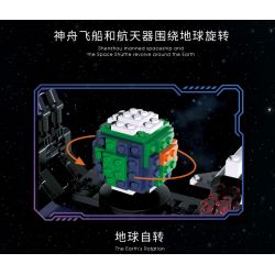 TOP TOY TC1403 1403 non  TÀU VŨ TRỤ THẦN CHÂU SZ-13 bộ đồ chơi xếp lắp ráp ghép mô hình