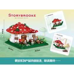 ZHEGAO 01016 non  NHÀ NẤM bộ đồ chơi xếp lắp ráp ghép mô hình Creator Expert MUSHROOM HOUSE Chuyên Gia Sáng Tạo 2233 khối