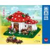 ZHEGAO 01016 non  NHÀ NẤM bộ đồ chơi xếp lắp ráp ghép mô hình Creator Expert MUSHROOM HOUSE Chuyên Gia Sáng Tạo 2233 khối
