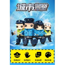 WOMA C0612 0612 non  CẢNH SÁT THÀNH PHỐ bộ đồ chơi xếp lắp ráp ghép mô hình City CITYPOLICE 720 khối