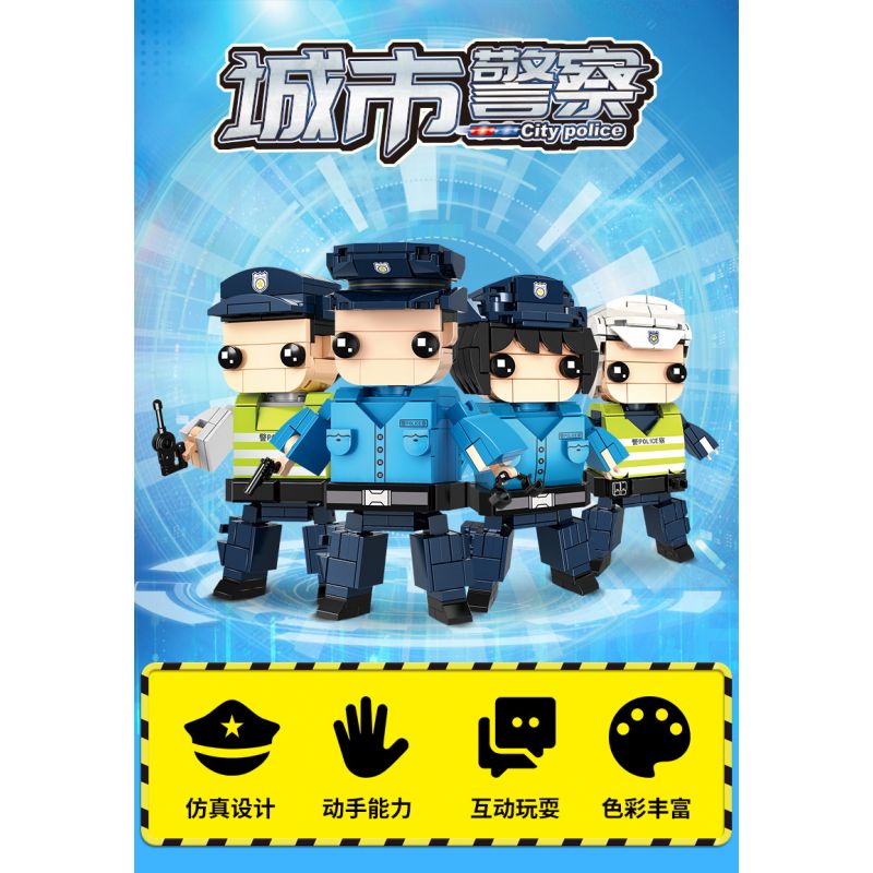 WOMA C0612 0612 non  CẢNH SÁT THÀNH PHỐ bộ đồ chơi xếp lắp ráp ghép mô hình City CITYPOLICE 720 khối