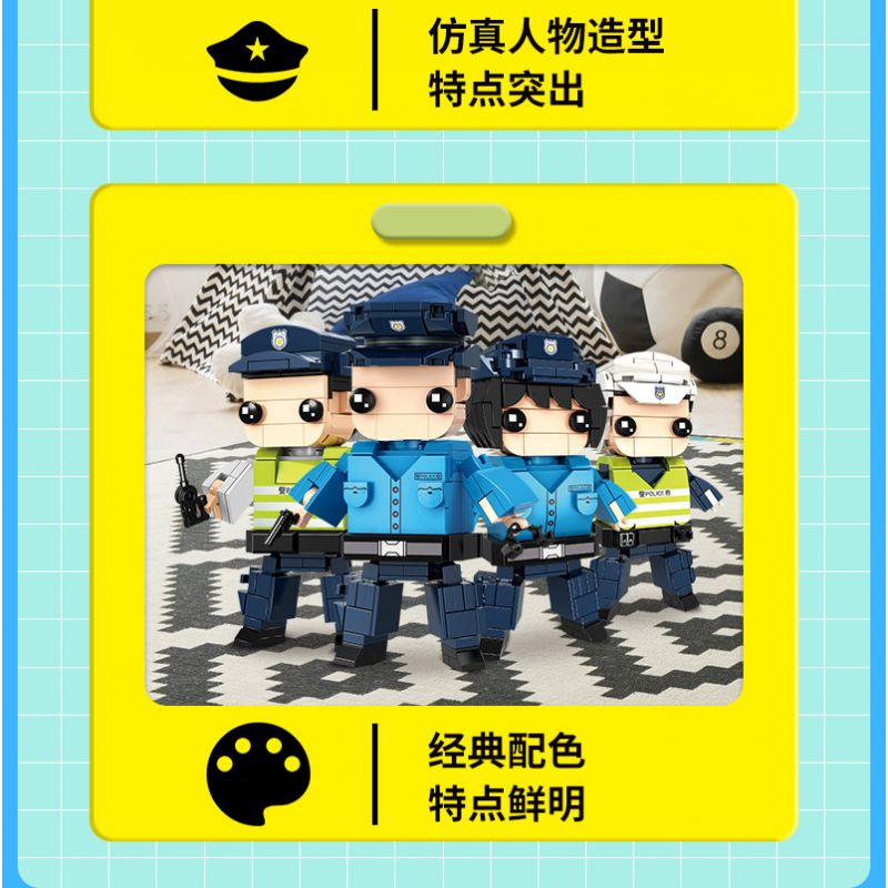 WOMA C0612 0612 non  CẢNH SÁT THÀNH PHỐ bộ đồ chơi xếp lắp ráp ghép mô hình City CITYPOLICE 720 khối