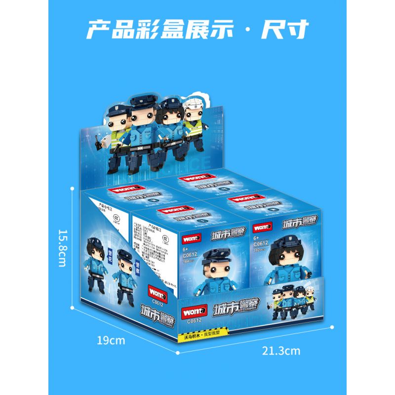WOMA C0612 0612 non  CẢNH SÁT THÀNH PHỐ bộ đồ chơi xếp lắp ráp ghép mô hình City CITYPOLICE 720 khối