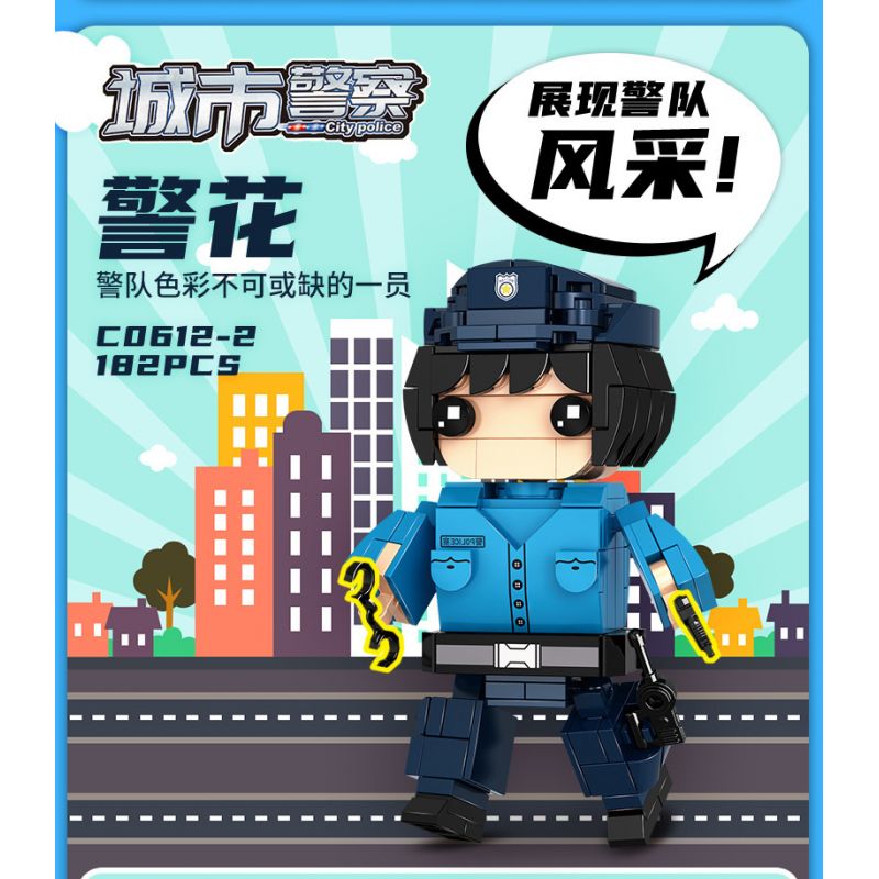 WOMA C0612 0612 non  CẢNH SÁT THÀNH PHỐ bộ đồ chơi xếp lắp ráp ghép mô hình City CITYPOLICE 720 khối