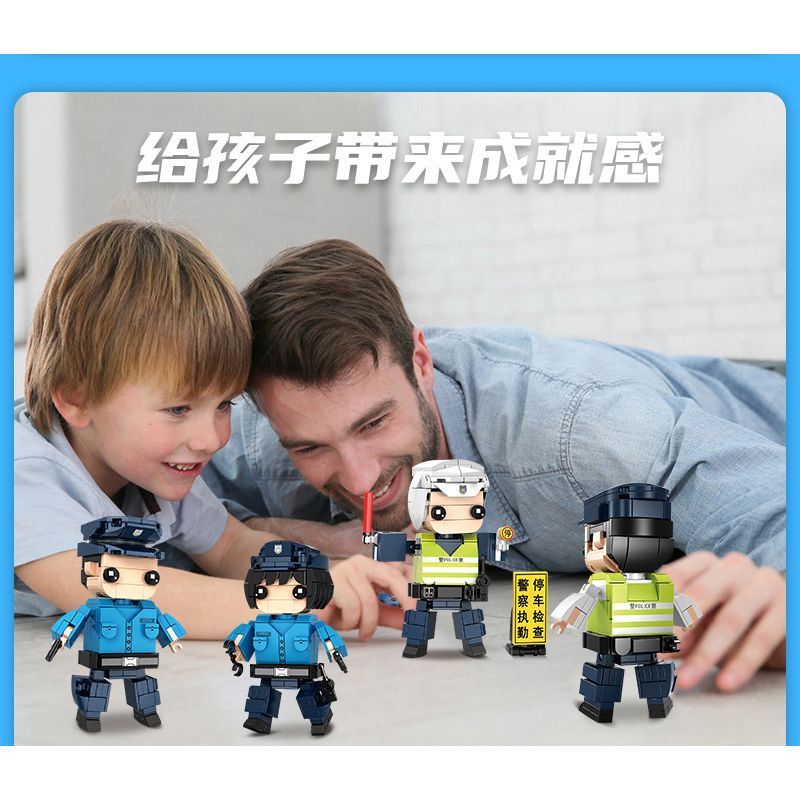 WOMA C0612 0612 non  CẢNH SÁT THÀNH PHỐ bộ đồ chơi xếp lắp ráp ghép mô hình City CITYPOLICE 720 khối