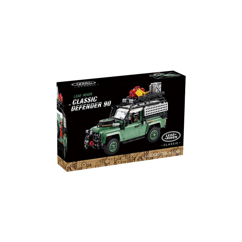 NOT Lego LAND ROVER DEFENDER 90 10317 C0688 0688 E0090 0090 87065 xếp lắp ráp ghép mô hình LAND ROVER CLASSIC DEFENDER 90 tỷ lệ 1:12.5 Icons 2336 khối