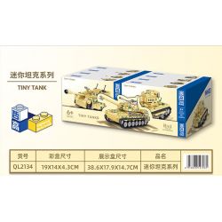 ZHEGAO QL2134 2134 non  8 TỔ HỢP XE TĂNG BÁNH XÍCH MINI bộ đồ chơi xếp lắp ráp ghép mô hình Military Army Quân Sự Bộ Đội 1176 khối