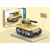 ZHEGAO QL2134 2134 non  8 TỔ HỢP XE TĂNG BÁNH XÍCH MINI bộ đồ chơi xếp lắp ráp ghép mô hình Military Army Quân Sự Bộ Đội 1176 khối
