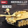 WOMA C0882 0882 non  XE TĂNG TIGER 9 TRONG 1 bộ đồ chơi xếp lắp ráp ghép mô hình Military Army TIGER TANK Quân Sự Bộ Đội 563 khối