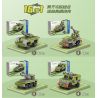ZHEGAO QL2135 2135 non  XE TĂNG LỘI NƯỚC MINI 16 TỔ HỢP bộ đồ chơi xếp lắp ráp ghép mô hình Military Army Quân Sự Bộ Đội 686 khối