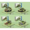 ZHEGAO QL2135 2135 non  XE TĂNG LỘI NƯỚC MINI 16 TỔ HỢP bộ đồ chơi xếp lắp ráp ghép mô hình Military Army Quân Sự Bộ Đội 686 khối