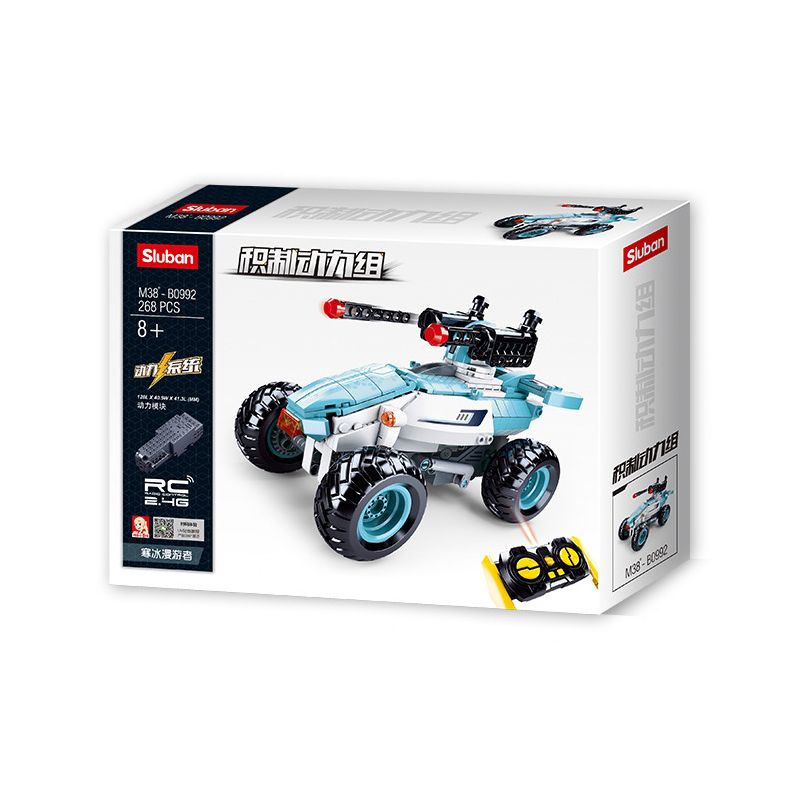 SLUBAN M38-B0992 B0992 0992 M38B0992 38-B0992 non  ICE ROVER ĐIỀU KHIỂN TỪ XA MỌI ĐỊA HÌNH BÁNH XE KHỔNG LỒ bộ đồ chơi xếp lắp ráp ghép mô hình  ICE WANDERER Kỹ Thuật Công Nghệ Cao Mô Hình Phương Tiện 268 khối