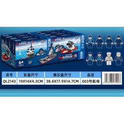 ZHEGAO QL2143 2143 non  HÀNG KHÔNG MẪU HẠM SỐ 003 bộ đồ chơi xếp lắp ráp ghép mô hình 003 AIRCRAFT CARRIER 753 khối