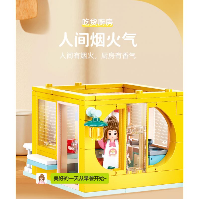 SLUBAN M38-B1090 B1090 1090 M38B1090 38-B1090 non  NGÔI NHÀ XẾP CHỒNG ĐẦY MÀU SẮC bộ đồ chơi xếp lắp ráp ghép mô hình 571 khối