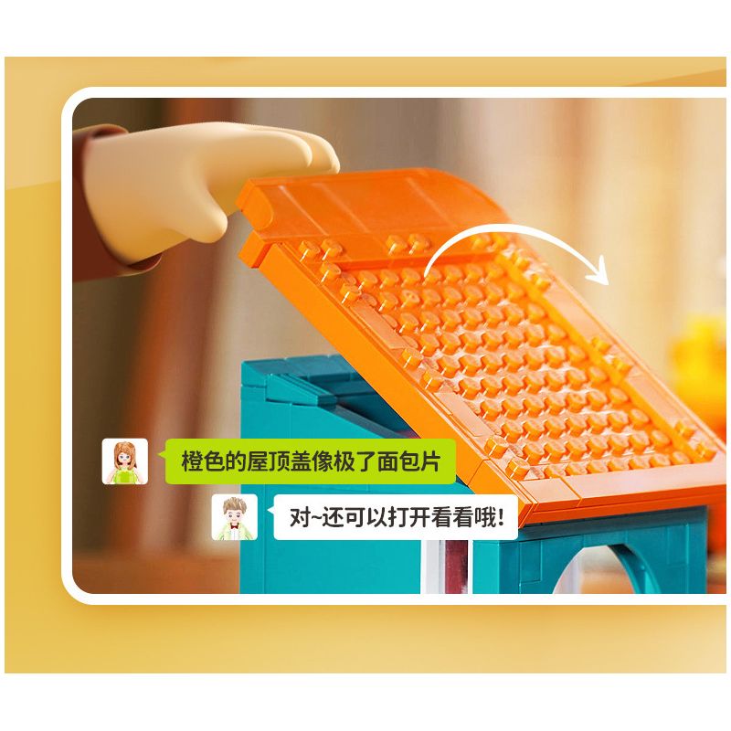 SLUBAN M38-B1090 B1090 1090 M38B1090 38-B1090 non  NGÔI NHÀ XẾP CHỒNG ĐẦY MÀU SẮC bộ đồ chơi xếp lắp ráp ghép mô hình 571 khối