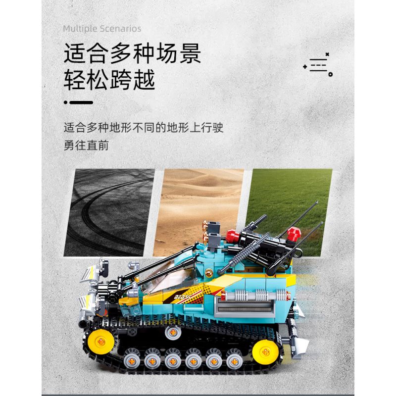 SLUBAN M38-B1021 B1021 1021 M38B1021 38-B1021 non  XE ĐIỀU KHIỂN TỪ XA TRINH SÁT BÁNH XÍCH SCORPIO bộ đồ chơi xếp lắp ráp ghép mô hình  REMOTE CONTROL TRACKED VEHICLE Kỹ Thuật Công Nghệ Cao Mô Hình Phương Tiện 530 khối