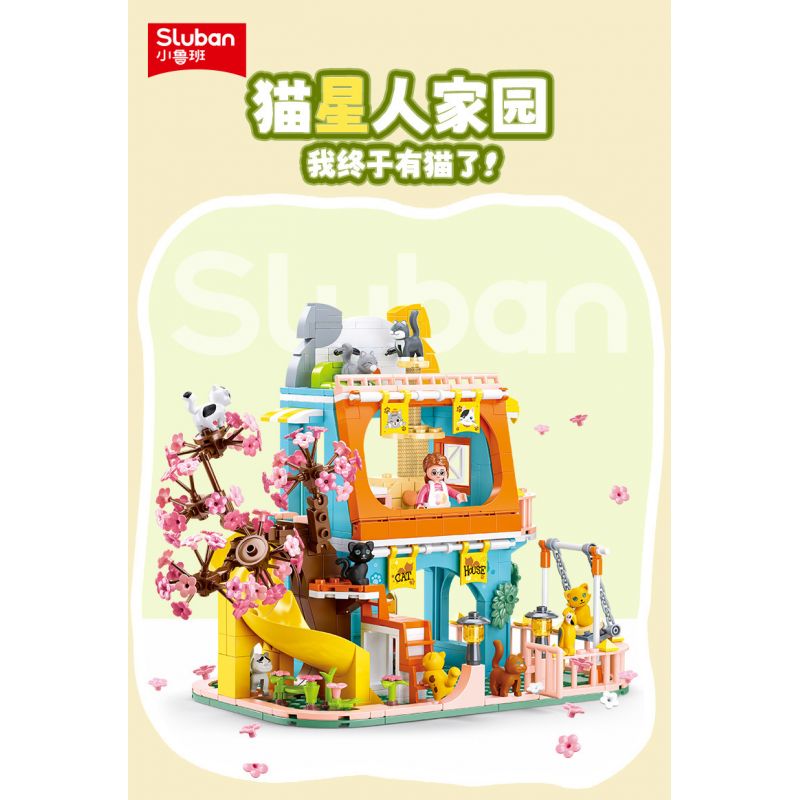 SLUBAN M38-B1089 B1089 1089 M38B1089 38-B1089 non  MEO MEO bộ đồ chơi xếp lắp ráp ghép mô hình Girl Con Gái