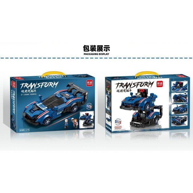 YIMU YM-77004 77004 YM77004 BRUCCO BLK-0103 0103 BLK0103 RC-103 MINGDI LEIBAO 10098 non  SIÊU XE BIẾN HÌNH MAIKAILUN GTR bộ đồ chơi xếp lắp ráp ghép mô hình 420 khối