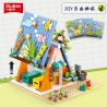 SLUBAN M38-B1088 B1088 1088 M38B1088 38-B1088 non  CABIN CẮM TRẠI TỰ LÀM bộ đồ chơi xếp lắp ráp ghép mô hình Girl Con Gái 341 khối