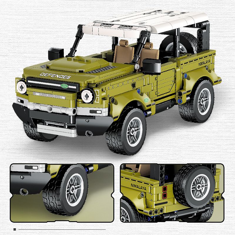 STAR MUSIC FF10022 10022 non  HẬU VỆ LAND ROVER bộ đồ chơi xếp lắp ráp ghép mô hình  Kỹ Thuật Công Nghệ Cao Mô Hình Phương Tiện 580 khối