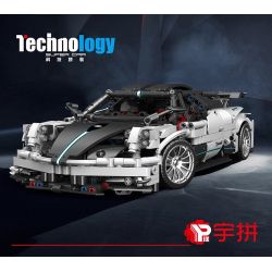 YUPIN P1401 1401 non  ZONDA GT tỷ lệ 1:14 bộ đồ chơi xếp lắp ráp ghép mô hình  PAGANI ZONDA Kỹ Thuật Công Nghệ Cao Mô Hình Phương Tiện 1689 khối