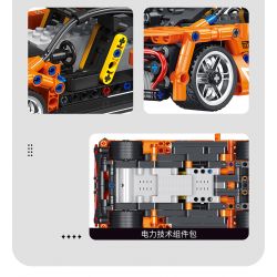 STAR MUSIC FF10016 10016 non  MCLAREN 620R bộ đồ chơi xếp lắp ráp ghép mô hình  Kỹ Thuật Công Nghệ Cao Mô Hình Phương Tiện 532 khối