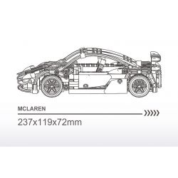 STAR MUSIC FF10016 10016 non  MCLAREN 620R bộ đồ chơi xếp lắp ráp ghép mô hình  Kỹ Thuật Công Nghệ Cao Mô Hình Phương Tiện 532 khối