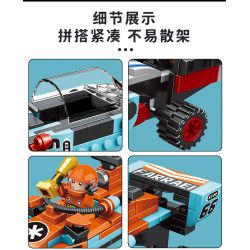 MINGDI LEIBAO 10079 non  HUYỀN THOẠI XE ĐUA F1 KÉO LÙI 4IN2 bộ đồ chơi xếp lắp ráp ghép mô hình 649 khối