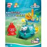 Enlighten 5215 Qman 5215 non  THUYỀN ĐÁNH CÁ ĐÈN LỒNG bộ đồ chơi xếp lắp ráp ghép mô hình Octonauts Thám Hiểm Đại Dương 32 khối