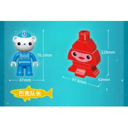 Enlighten 5215 Qman 5215 non  THUYỀN ĐÁNH CÁ ĐÈN LỒNG bộ đồ chơi xếp lắp ráp ghép mô hình Octonauts Thám Hiểm Đại Dương 32 khối