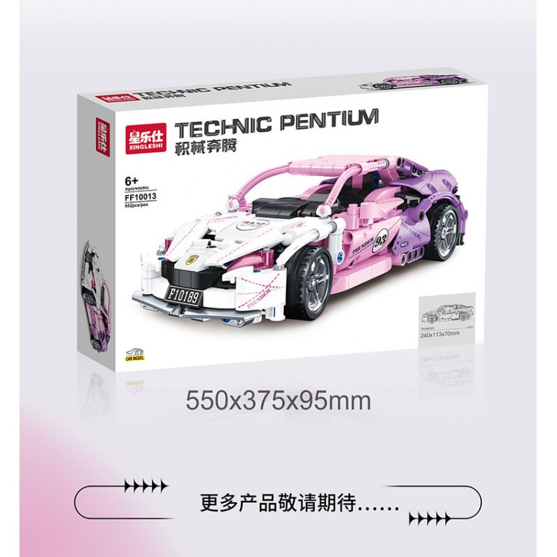 STAR MUSIC FF10013 10013 non  FERRARI F82 bộ đồ chơi xếp lắp ráp ghép mô hình  Kỹ Thuật Công Nghệ Cao Mô Hình Phương Tiện 652 khối