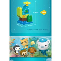 Enlighten 5213 Qman 5213 non  THUYỀN BUỒM bộ đồ chơi xếp lắp ráp ghép mô hình Octonauts Thám Hiểm Đại Dương 11 khối