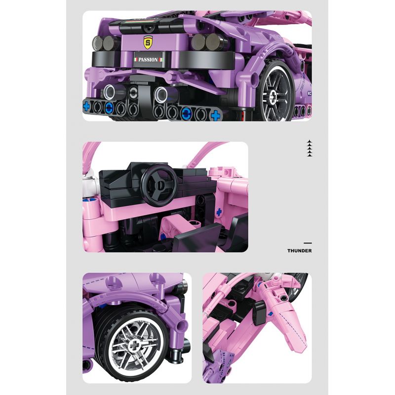 STAR MUSIC FF10013 10013 non  FERRARI F82 bộ đồ chơi xếp lắp ráp ghép mô hình  Kỹ Thuật Công Nghệ Cao Mô Hình Phương Tiện 652 khối