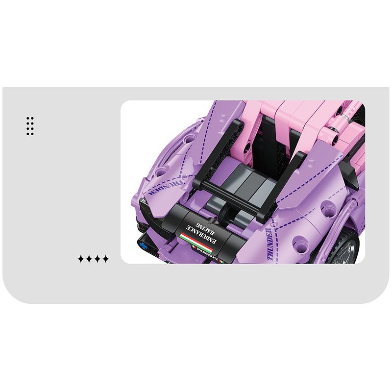 STAR MUSIC FF10013 10013 non  FERRARI F82 bộ đồ chơi xếp lắp ráp ghép mô hình  Kỹ Thuật Công Nghệ Cao Mô Hình Phương Tiện 652 khối