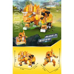 ZHEGAO GZ4004 4004 non  TYRANNOSAURUS REX 10 TỔ HỢP bộ đồ chơi xếp lắp ráp ghép mô hình 1158 khối