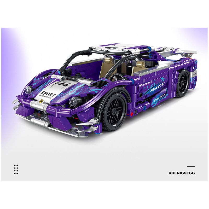 STAR MUSIC FF10012 10012 non  KOENIGSEGG bộ đồ chơi xếp lắp ráp ghép mô hình  Kỹ Thuật Công Nghệ Cao Mô Hình Phương Tiện 637 khối