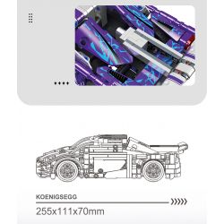 STAR MUSIC FF10012 10012 non  KOENIGSEGG bộ đồ chơi xếp lắp ráp ghép mô hình  Kỹ Thuật Công Nghệ Cao Mô Hình Phương Tiện 637 khối