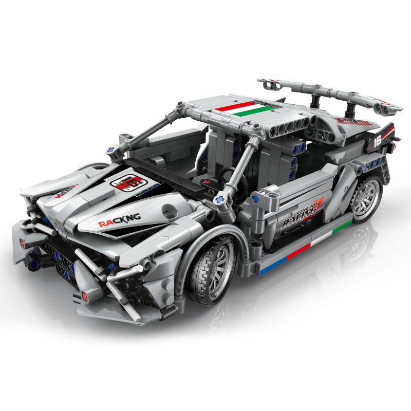 ZHEGAO QL1236 1236 non Lego XE ĐUA LMG-16 LÙI bộ đồ chơi xếp lắp ráp ghép mô hình Speed Champions Racing Cars Đua Xe Công Thức 589 khối