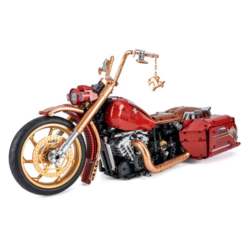 K BOX 10514 non Lego XE MÁY HARLEY CỔ ĐIỂN tỷ lệ 1:5 bộ đồ chơi xếp lắp ráp ghép mô hình Motorcycle Motorbike HRILAY KING Xe Hai Bánh 2111 khối