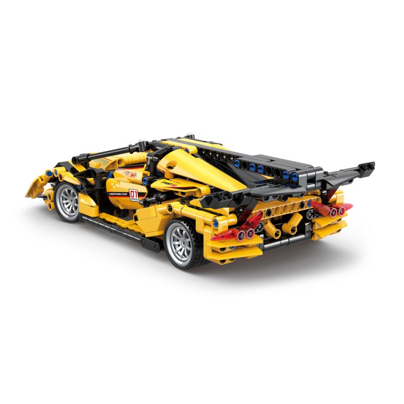 ZHEGAO QL1233 1233 non  FAC-01 RACING KÉO LÙI XE bộ đồ chơi xếp lắp ráp ghép mô hình Speed Champions Racing Cars Đua Xe Công Thức 601 khối