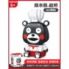 INBRIXX 880001 non  ĐẦU BẾP KUMAMON bộ đồ chơi xếp lắp ráp ghép mô hình Creator Sáng Tạo 183 khối