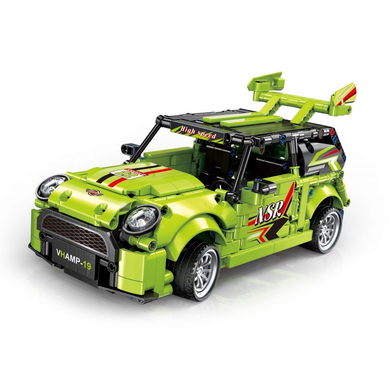 ZHEGAO QL1232 1232 non Lego XE ĐUA CAR-22 KÉO LÙI bộ đồ chơi xếp lắp ráp ghép mô hình Speed Champions Racing Cars Đua Xe Công Thức 609 khối