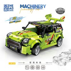 ZHEGAO QL1232 1232 non  XE ĐUA CAR-22 KÉO LÙI bộ đồ chơi xếp lắp ráp ghép mô hình Speed Champions Racing Cars Đua Xe Công Thức 609 khối