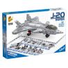 PanlosBrick 633091 Panlos Brick 633091 non  MÁY BAY CHIẾN ĐẤU J-20 bộ đồ chơi xếp lắp ráp ghép mô hình Military Army J-20 FIGHTER AIRCRAFT Quân Sự Bộ Đội
