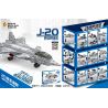 PanlosBrick 633091 Panlos Brick 633091 non  MÁY BAY CHIẾN ĐẤU J-20 bộ đồ chơi xếp lắp ráp ghép mô hình Military Army J-20 FIGHTER AIRCRAFT Quân Sự Bộ Đội